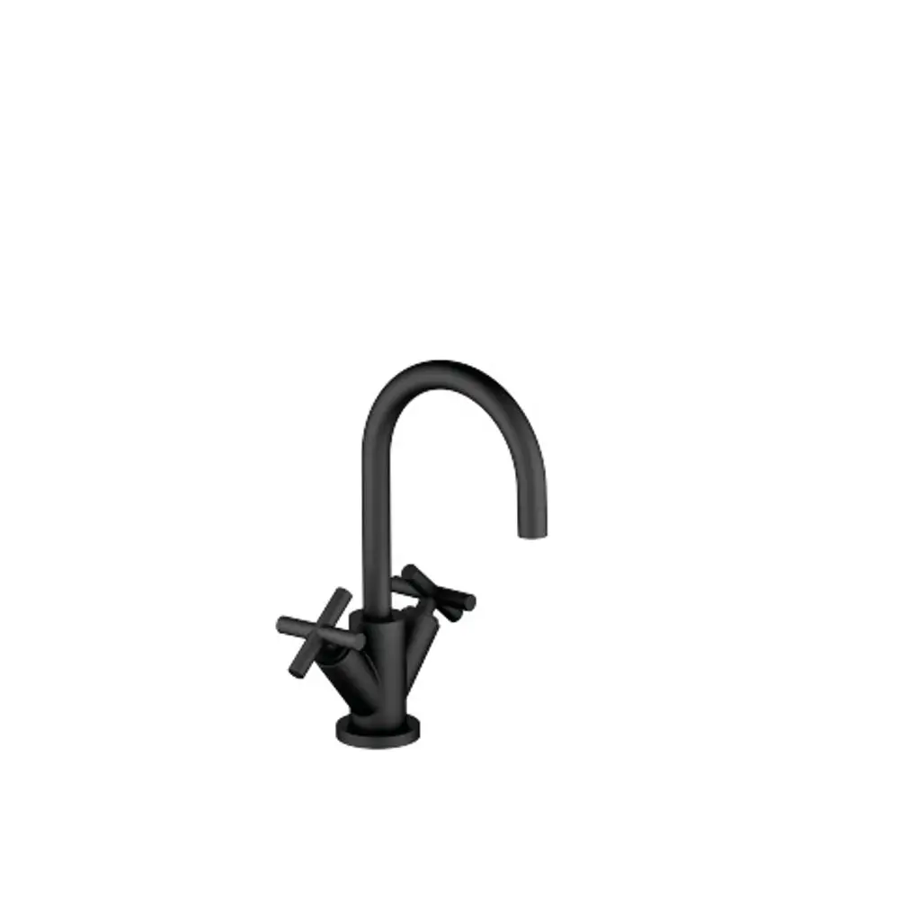 Dornbracht-TARA.-Waschtisch-Einlochbatterie-mit Ablaufgarnitur-Ausladung 135mm-schwarz matt, 22512892-33 Galeriebild 1